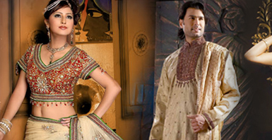 Saree in Beige