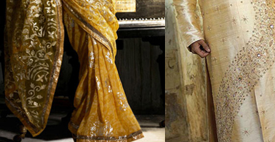 Lehenga in Gold