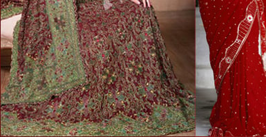 Lehenga in Maroon