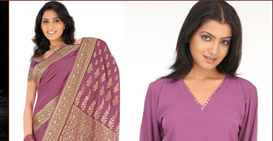 Salwar in Mauve