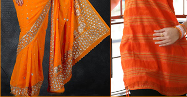 Lehenga in Orange