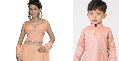 Sarees in Peach