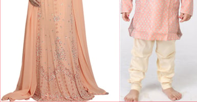 Sherwani in Peach