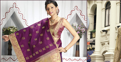Saree in Purple