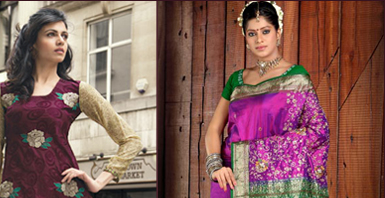 Salwar in Purple