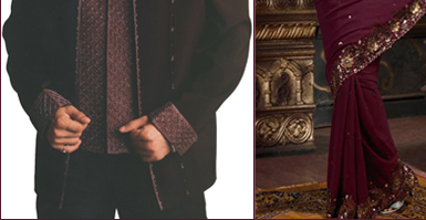 Sherwani in Wine