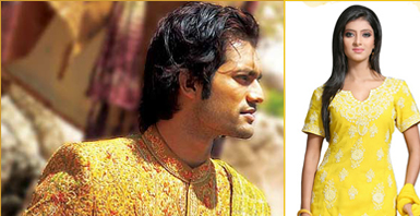 Saree in Yellow