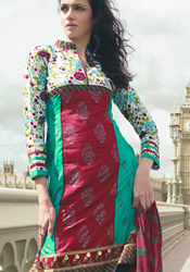 Floral Charm Churidar Suit