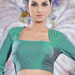 Dual Tone Ornate Trendy Blouse