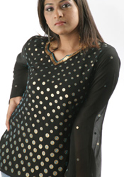 Black Georgette Tunic