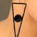 Black Stones Earring