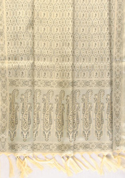 Appealing Beige Banarasi Handwoven Stole