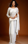 Cbazaar Ravishing Off White Saree