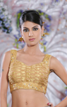 Cbazaar Ornate Dark Beige Benarasi Blouse