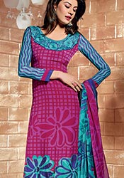 Pretty Crepe Churidar Suit