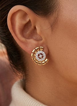 925 Sterling Silver Moissanite Circular Radiance Stud Earrings