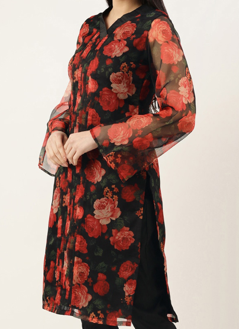Triangle Print Kurta Set