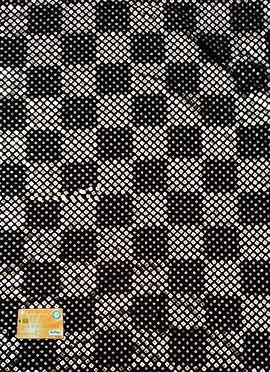 Black Embroidered Georgette Fabric