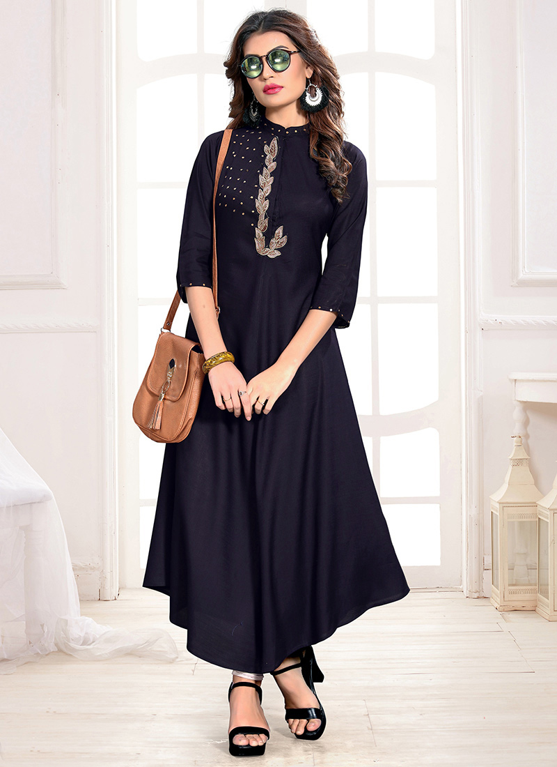 Embroidered anarkali kurti Clearance