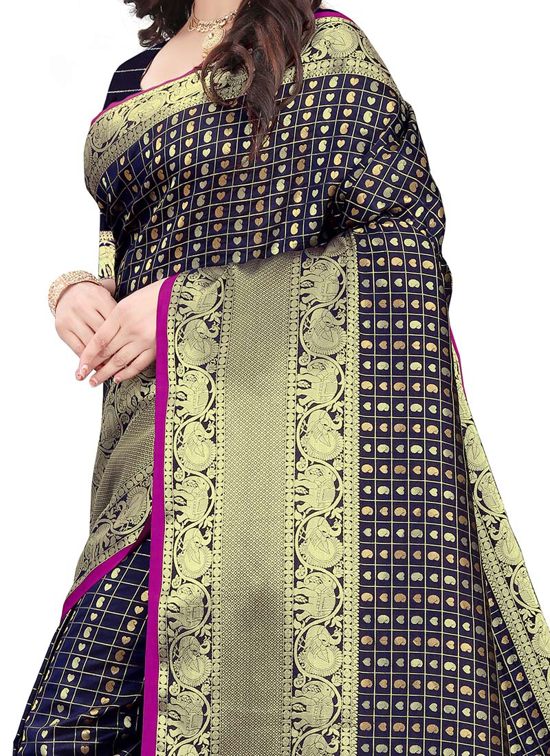 Latest Indian Art Silk Kancheepuram Sarees Designs Online