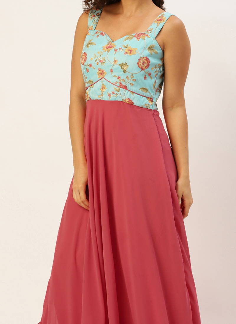 Pink Gown Georgette main image 0
