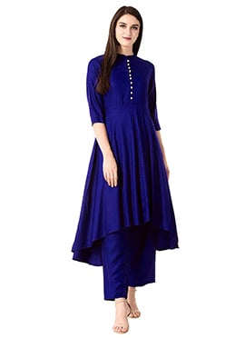 Blue Rayon Long Kurti