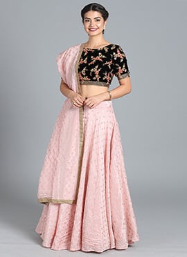 Ethnovog Pink Lehenga