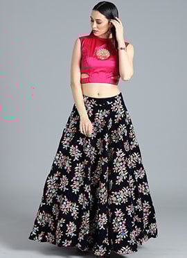 Ethnovog Crop Top N Skirt