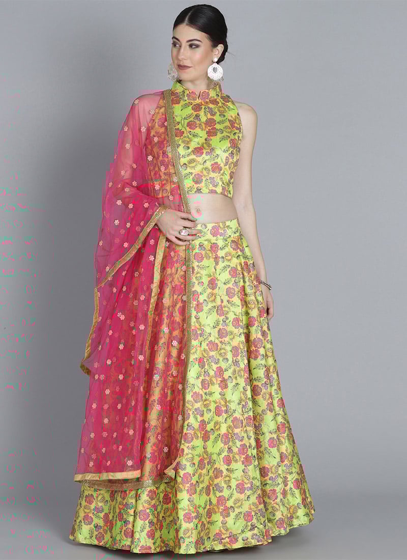 Ethnovog Green Lehenga Set