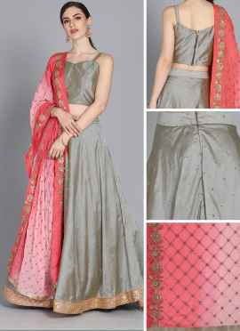 Grey Lehenga Choli dress