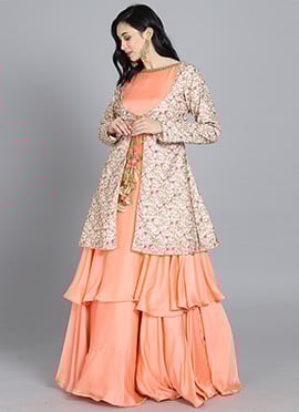 Ethnovog Jacket Style Gown