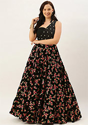 Indian Designer Velvet Dress-Cbazaar