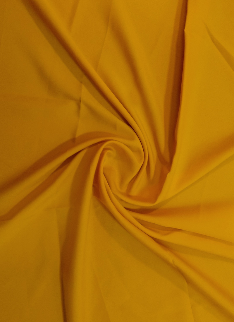Citrus Yellow Crepe Fabric