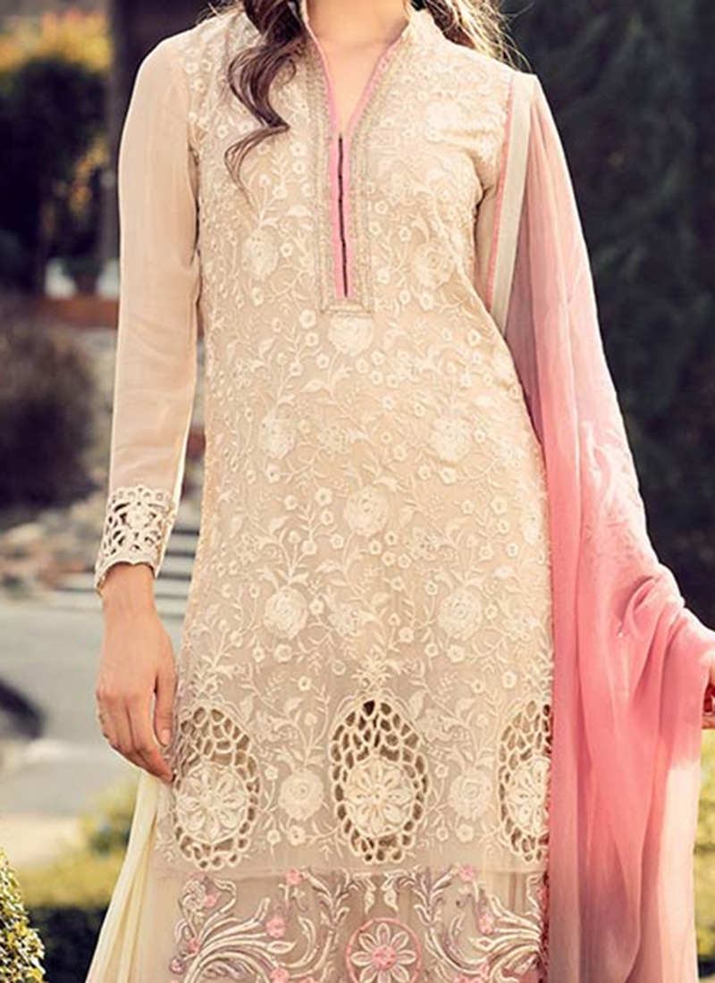 simple cut work suit