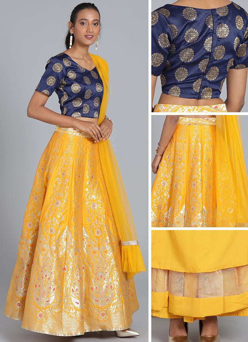 brocade lehenga online shopping