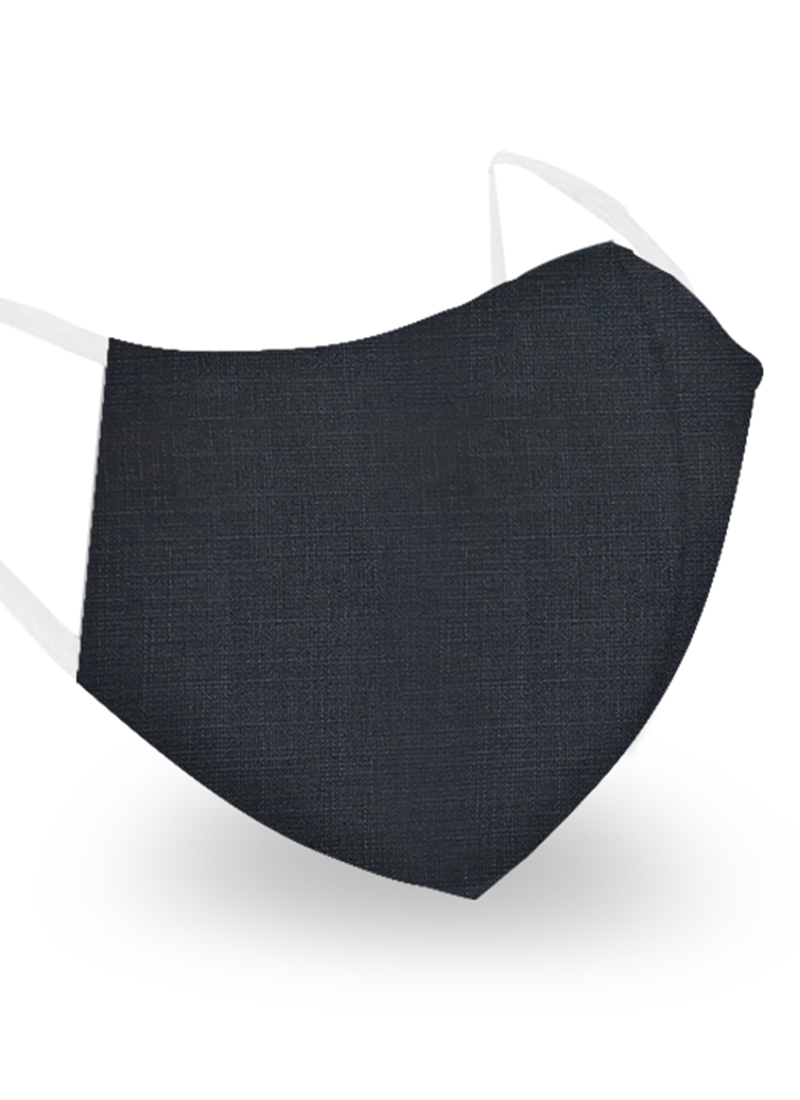 Buy Reusable Grey Rayon Mask Pack Of Five, Rayon , Art Silk Cotton