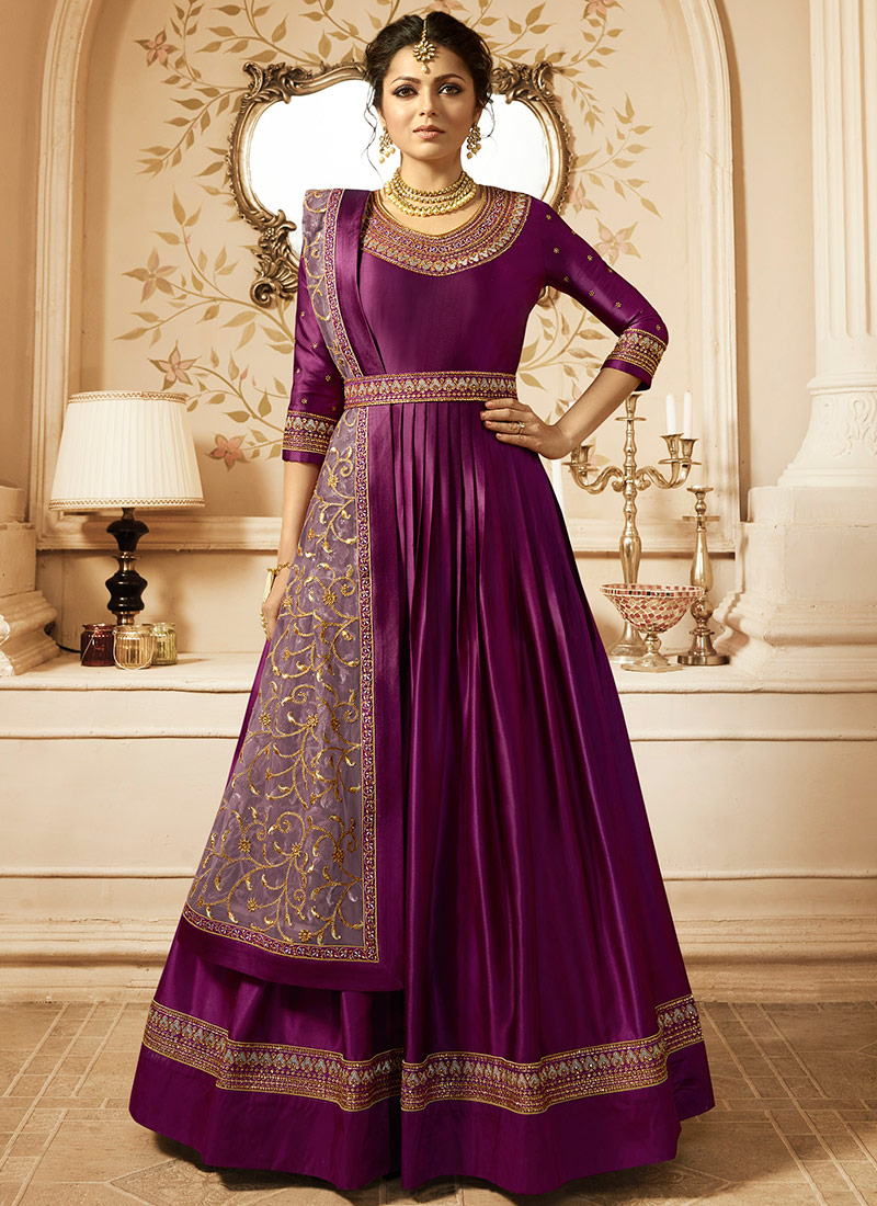 Buy Drashti Dhami Purple Abaya Style 