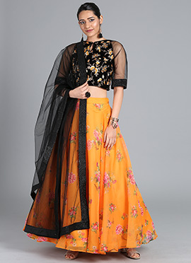 Ethnovog Embroidered Lehenga Set