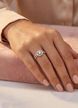 Exclusive Gold 925 Sterling Silver Moissanite Ring