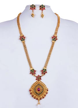Gold Kundan Necklace Set