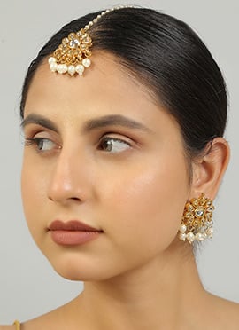 Golden Alloy Chaand Bali