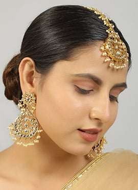 Golden Alloy Chaand Bali