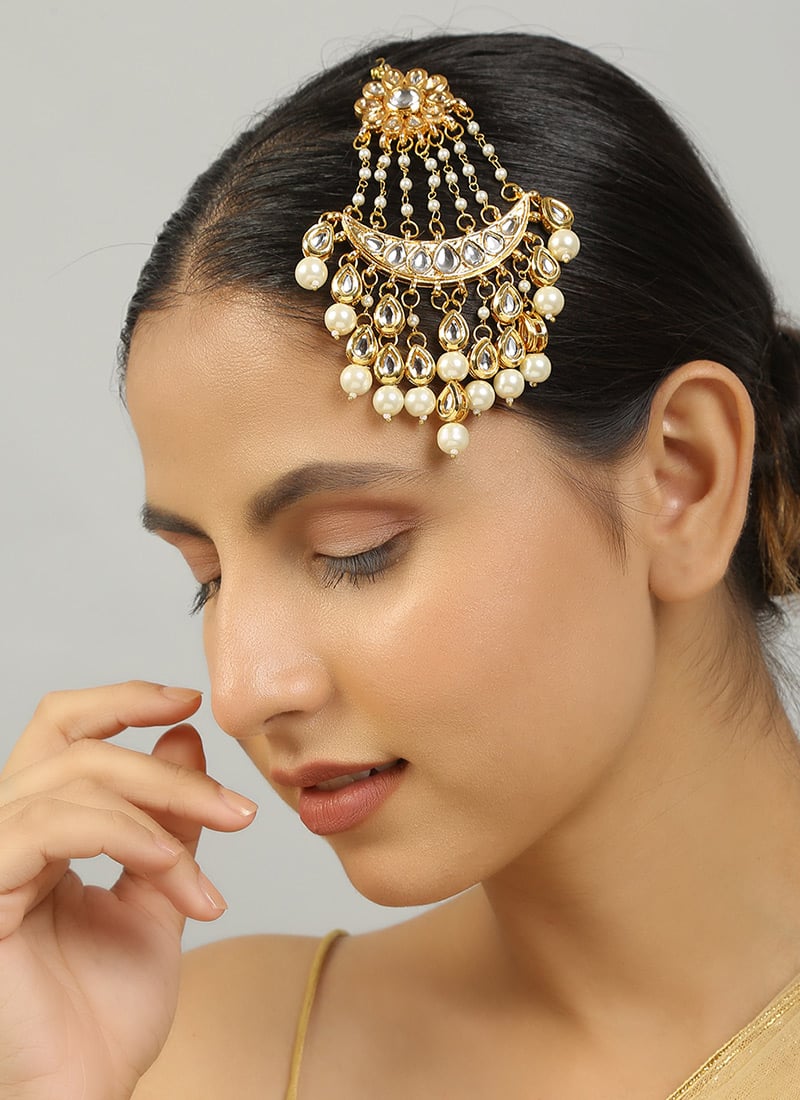 Golden Alloy Jhoomer Party Wear