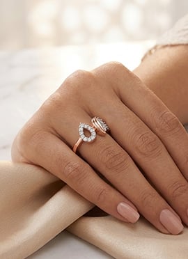 Gorgeous Rose Gold 925 Sterling Silver Moissanite Ring