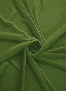Green Grasshopper Georgette Fabric