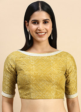 Green Cotton Silk Blouse