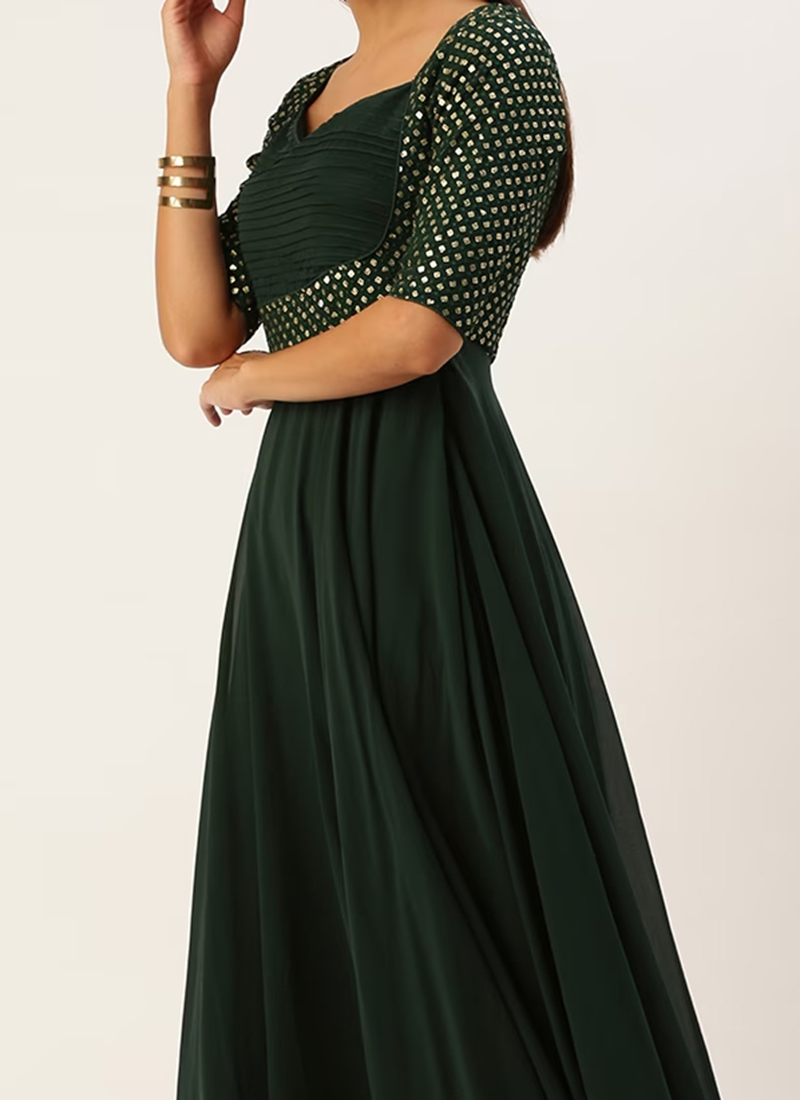Buy Green Colour Indo Western | Online Green Color Indo Western Dresses ...