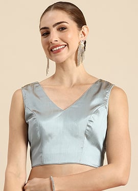 Grey Taffeta Blouse