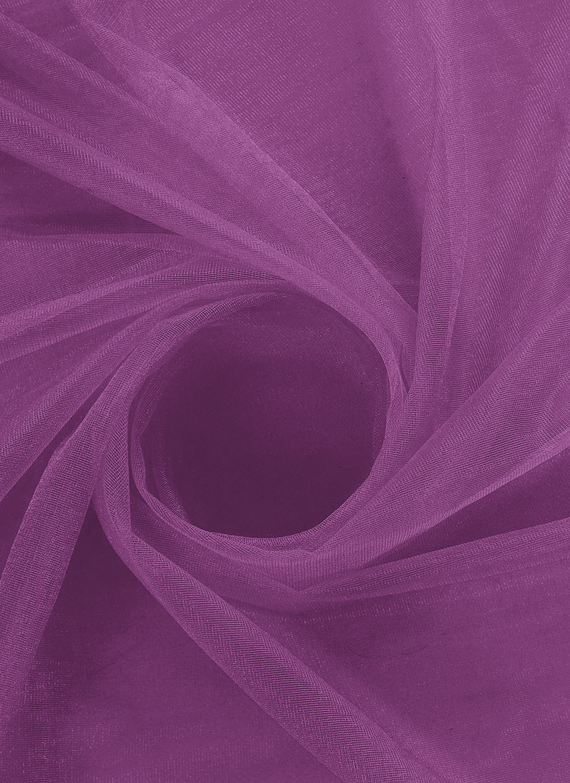 Hyacinth Violet Net Fabric