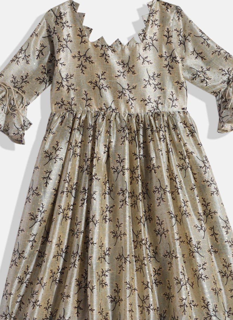 Fit & Flare Floral Print kids Ethnic Dress main image 1